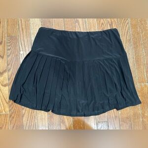 SWANK Elegant Black Pleated Mini Skirt